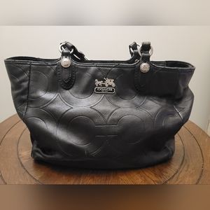 BRAND NEW COACH BLACK MIA BLACK LEATHER TOTE